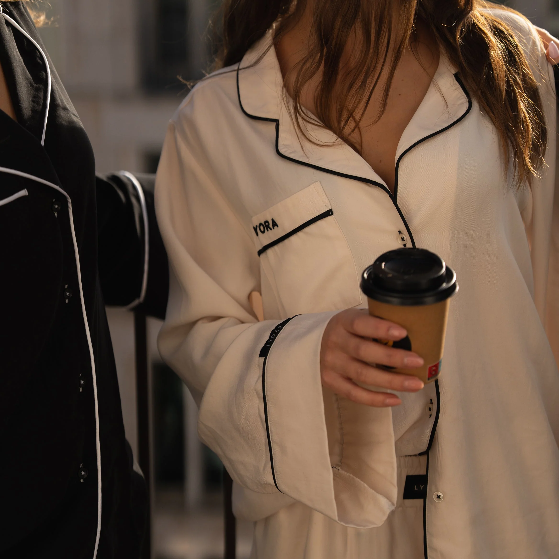 Pyjama-Set Damen Beige - Image 5